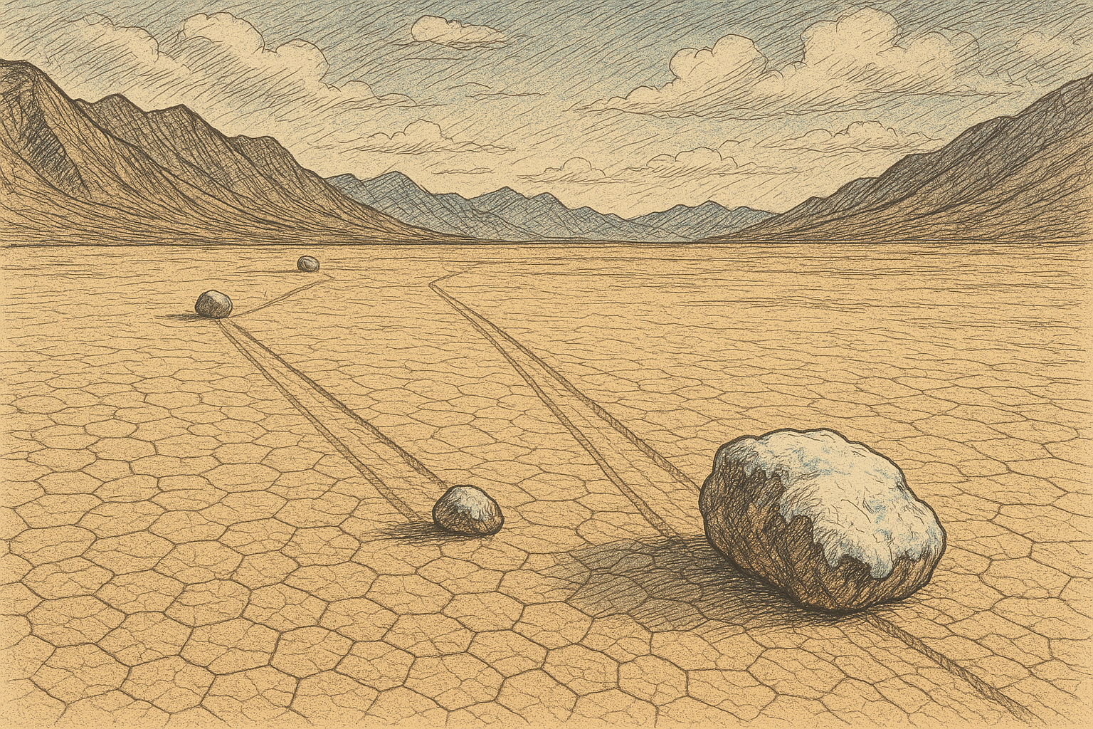 Las Piedras Rodantes del Valle de la Muerte
