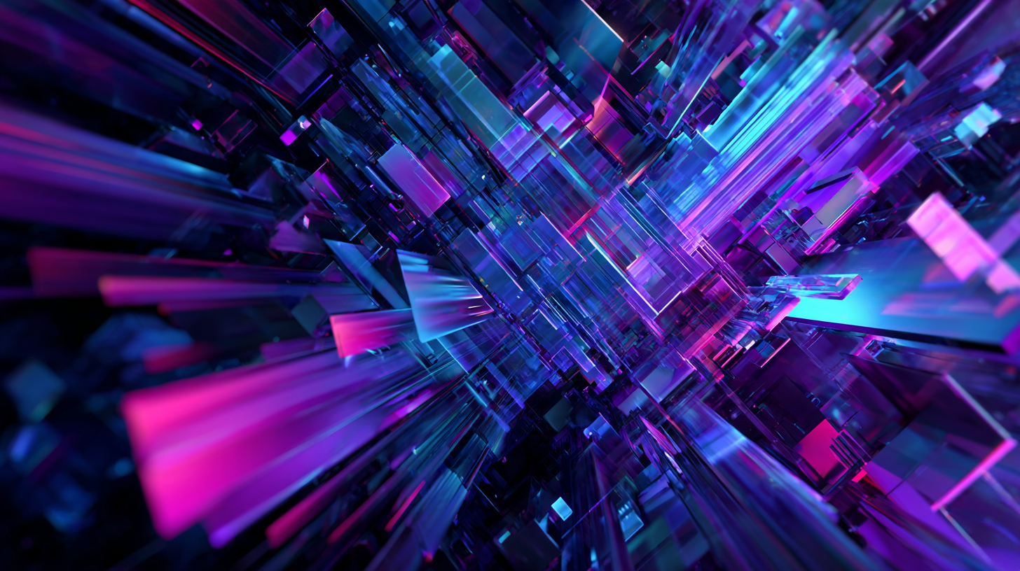 Arte digital NFT evolutivo con colores vivos